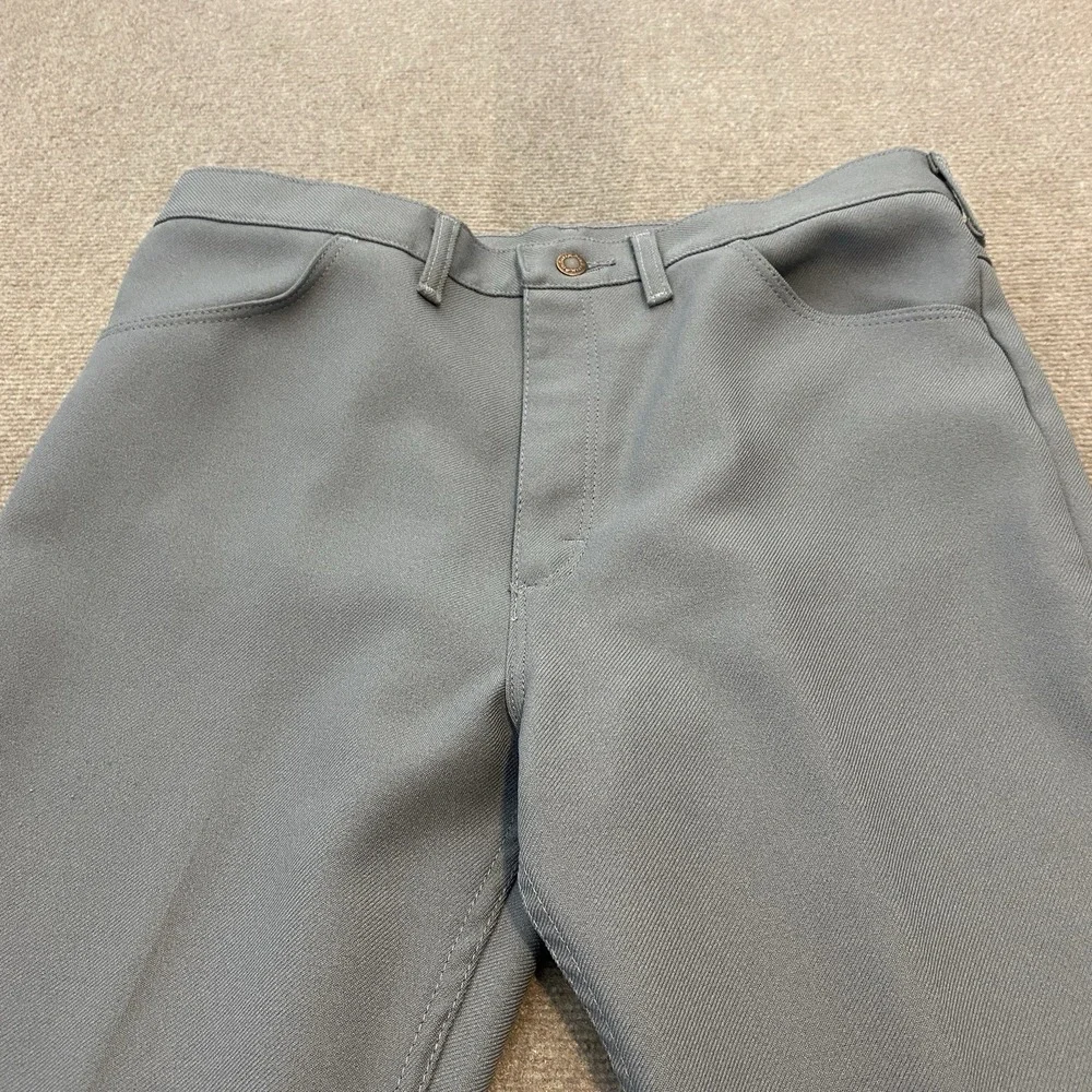 Vintage Wrangler Pants‎ Gray Mens Fits 36x27 Rancher Nylon Performance 00082GY